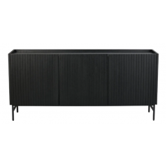 RO Halifax sideboard 160 black oak/black metal